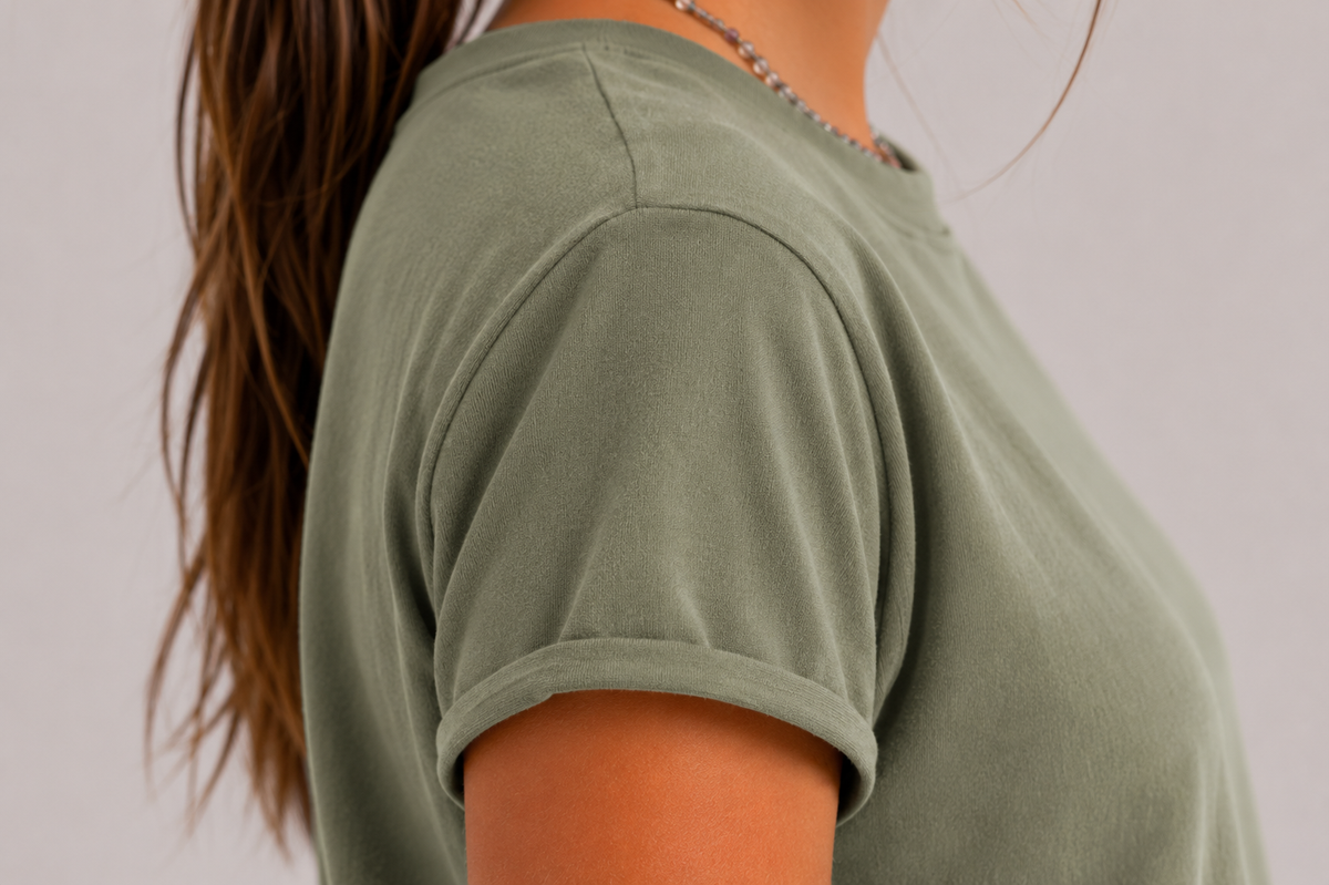 Camiseta algodón Dune verde