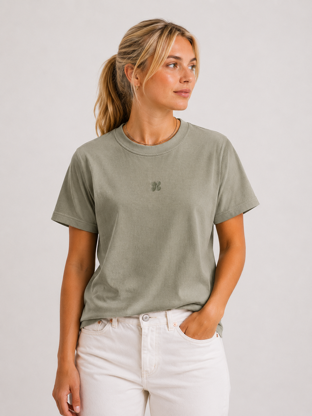Camiseta algodón Unisex Explore verde