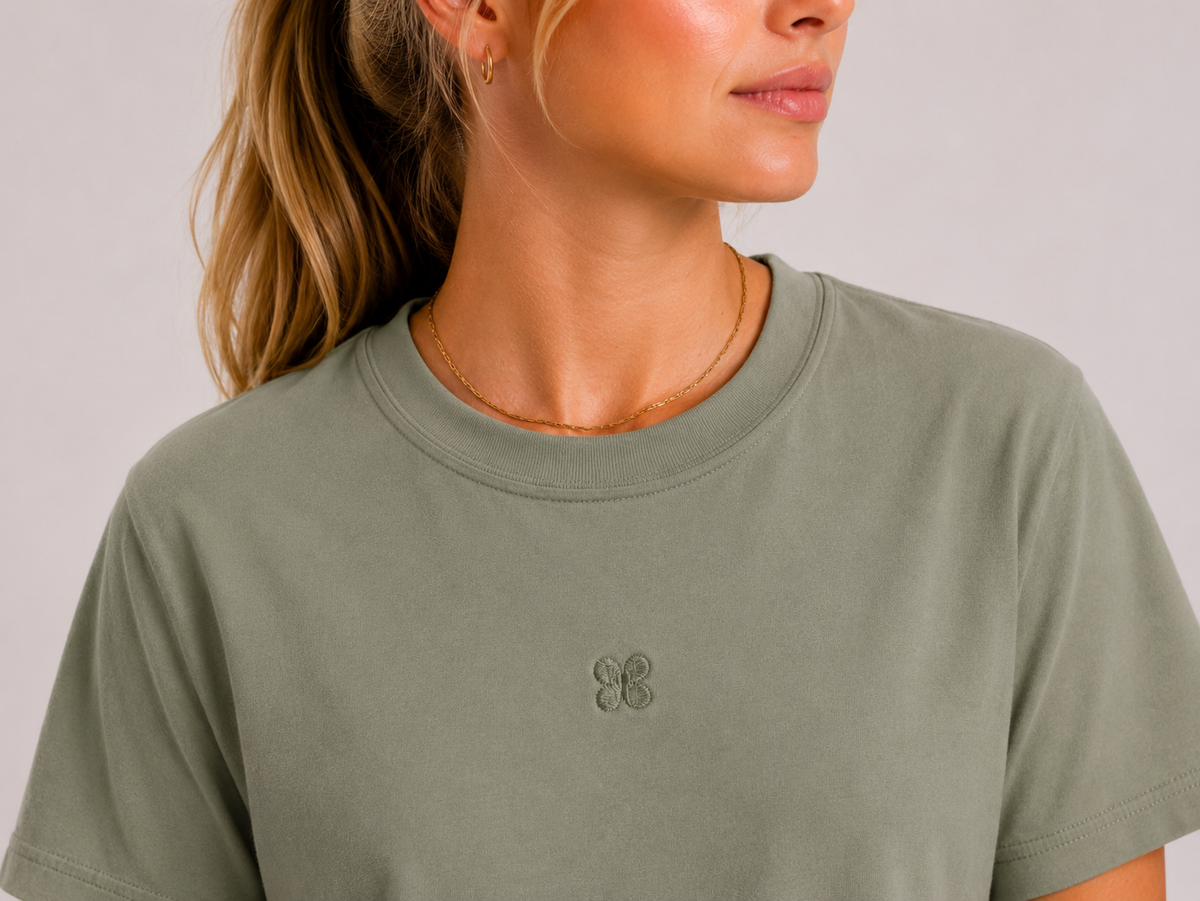 Camiseta algodón Unisex Explore verde