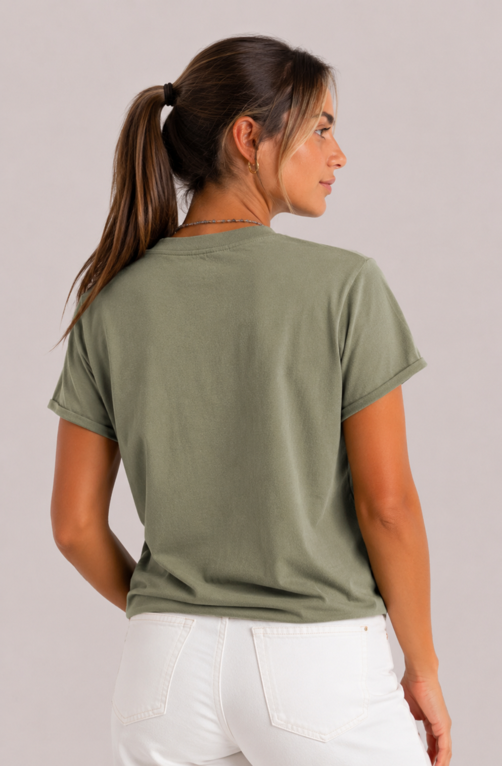 Camiseta algodón Dune verde