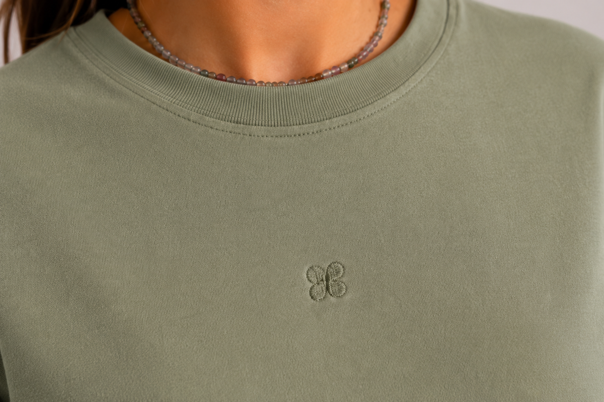 Camiseta algodón Dune verde