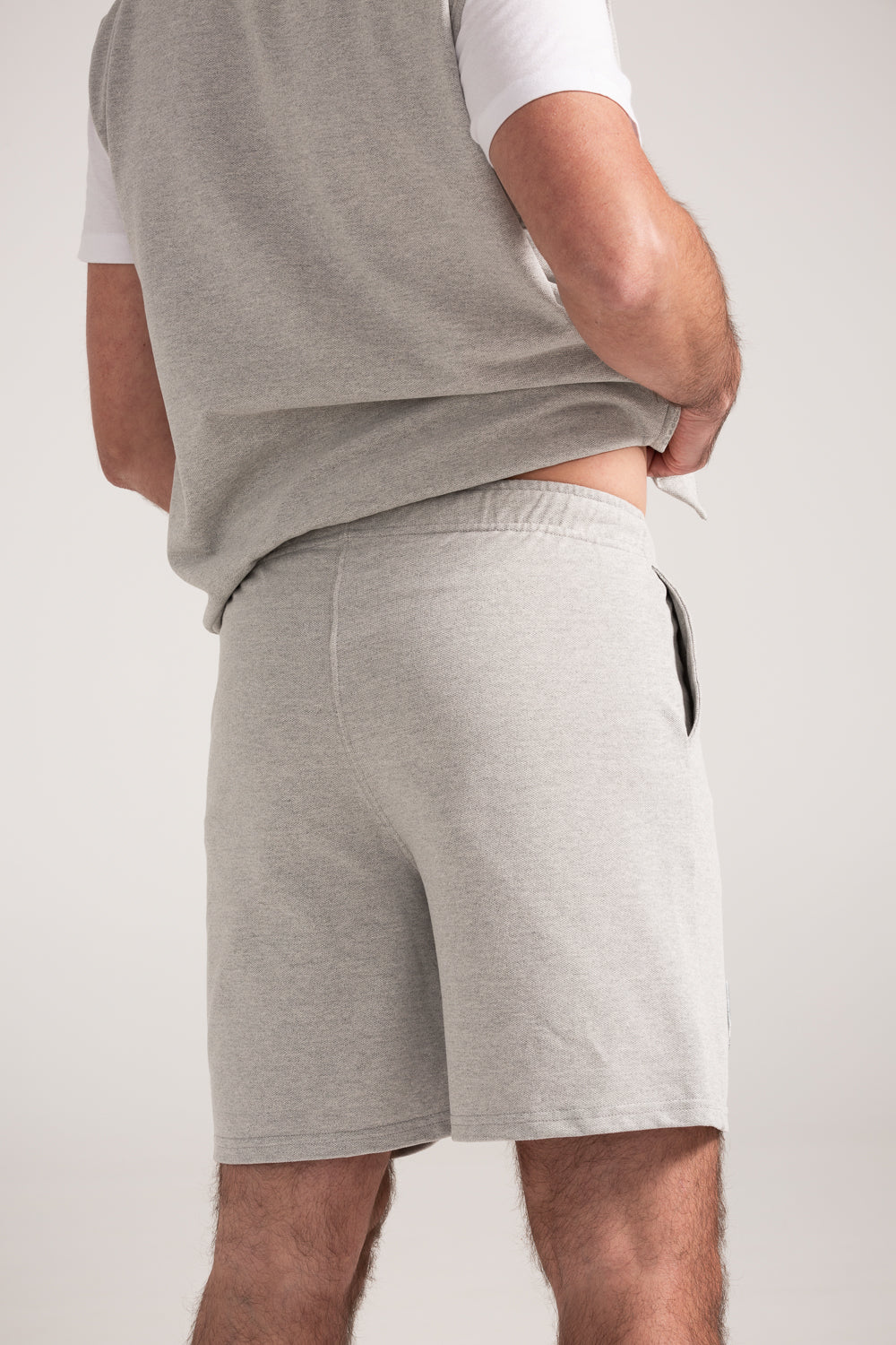 Pantalón Gris piqué 3D