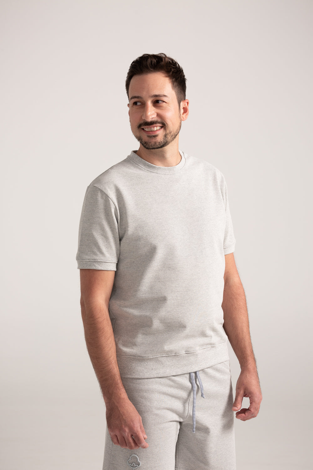 Camiseta piqué Gris