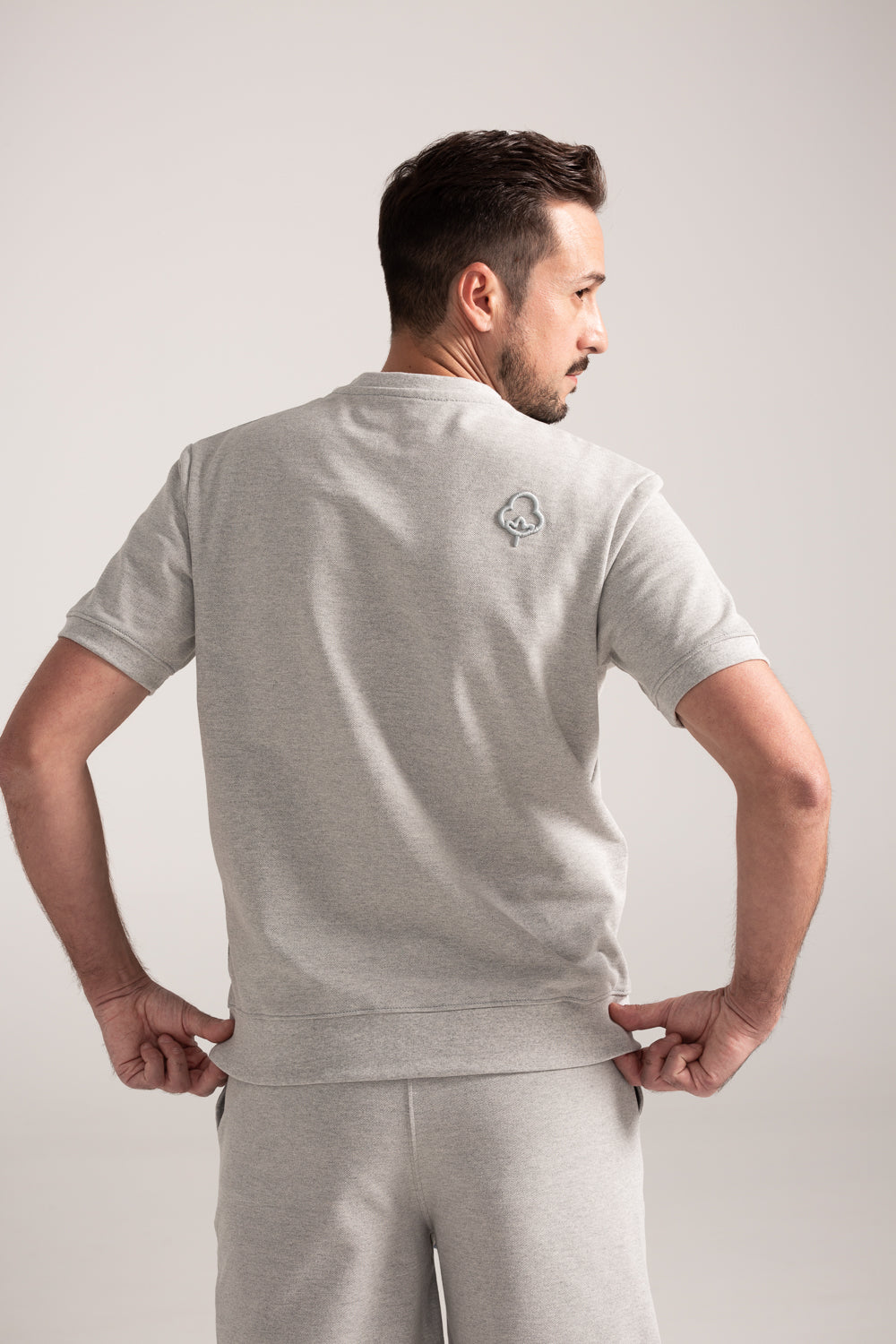 Camiseta piqué Gris