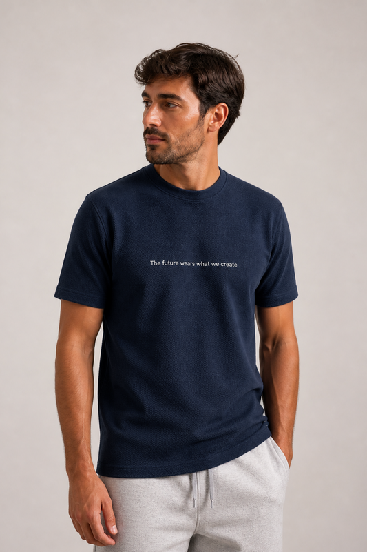 Camiseta piqué The Future Azul