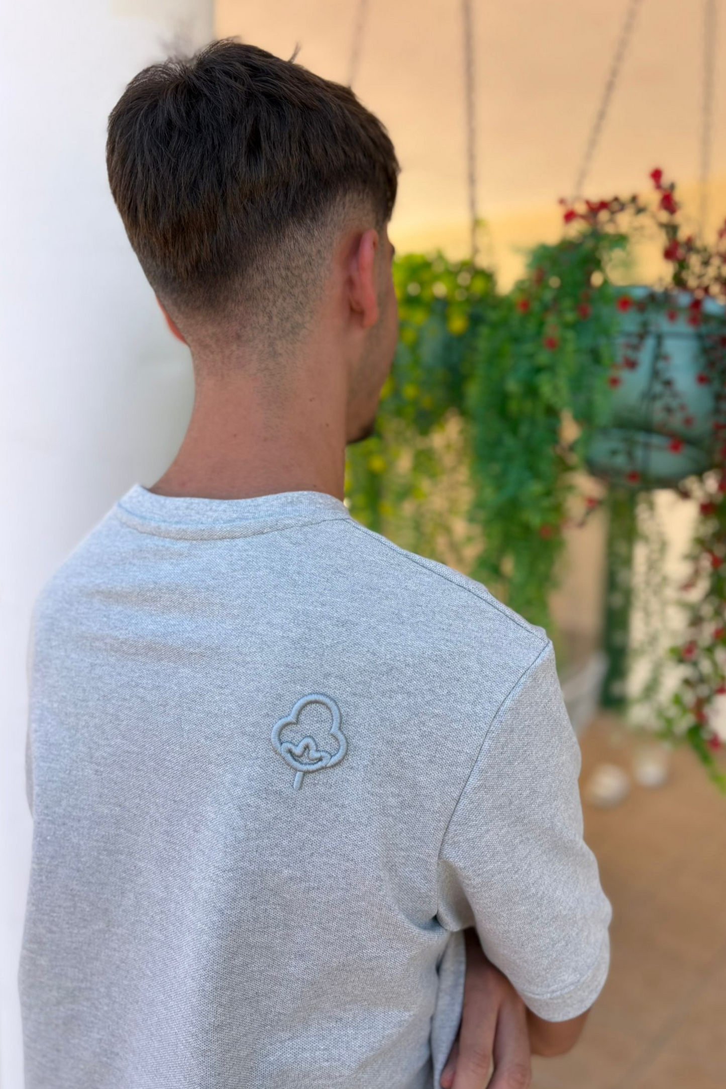 Camiseta piqué Gris