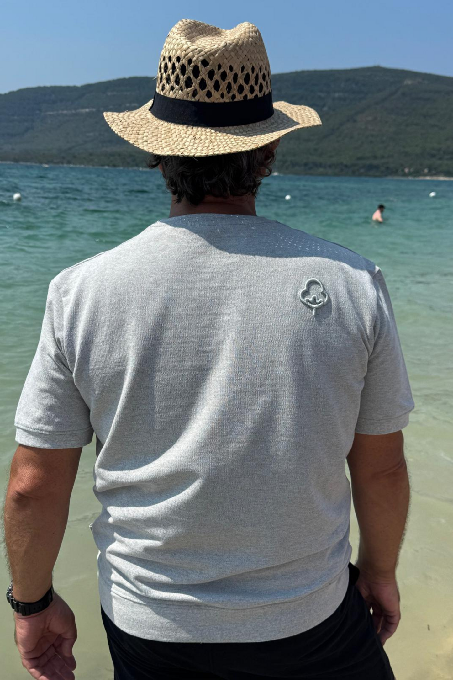 Camiseta piqué Gris