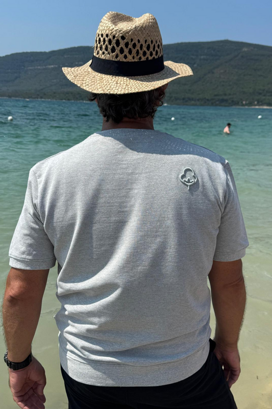 Camiseta piqué Gris